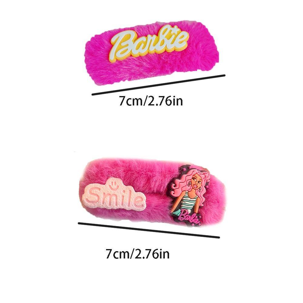 Somedayzl Kẹp bb, Kẹp Chữ barbie, anime kawaii Màu Hồng Phong Cách ins Dành Cho Nữ / Trẻ Em