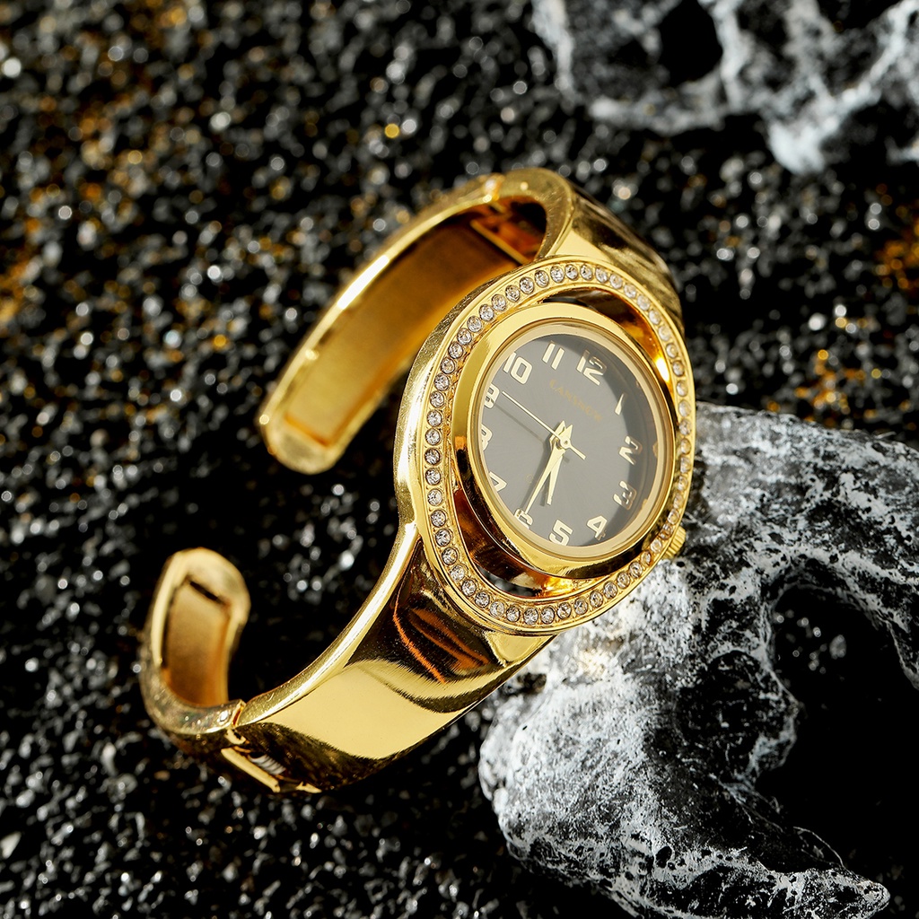 Cansnow ladies elegant quartz watch đồng hồ đeo tay vàng sang trọng