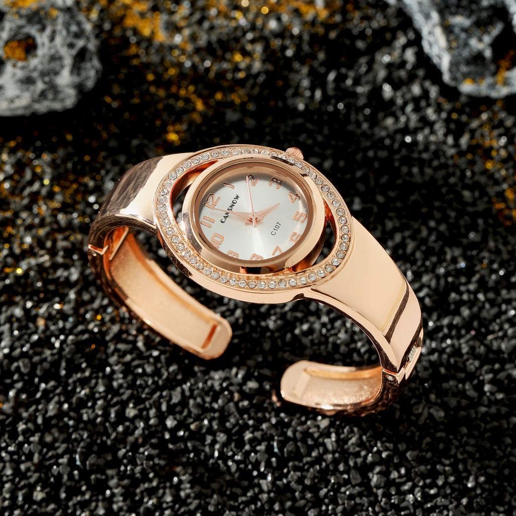 Cansnow ladies elegant quartz watch đồng hồ đeo tay vàng sang trọng