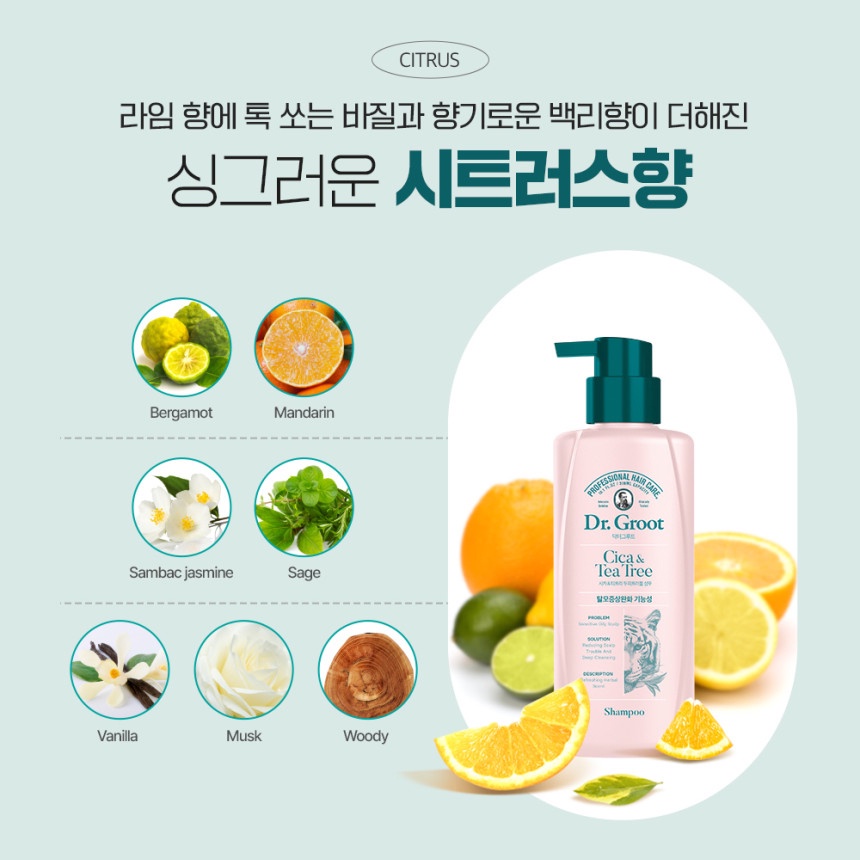 Dr.Groot Cica Tea Tree/Bean Collagen Shampoo 100ml/300ml