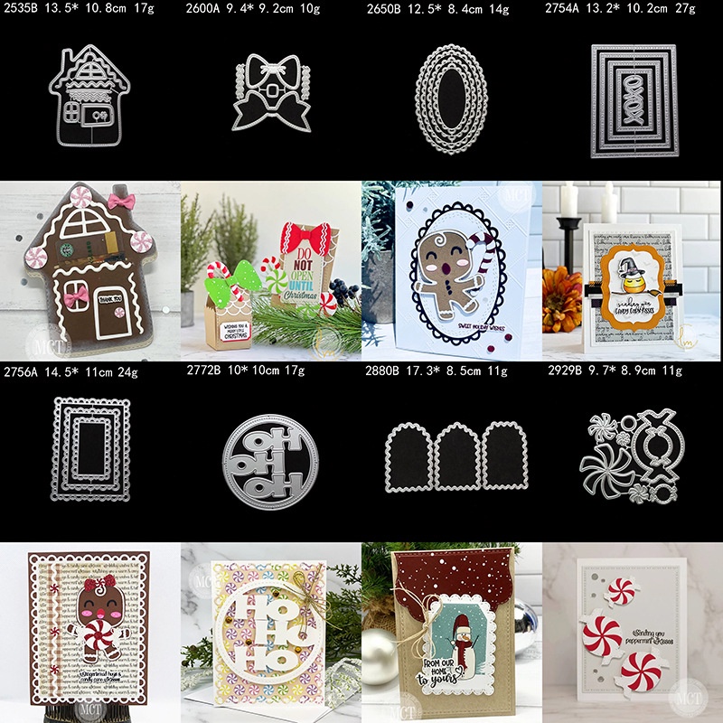 Khuôn Cắt Giấy Kim Loại Hình Kẹo / Nơ Xinh Xắn