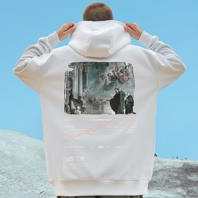 Áo hoodie Dáng Rộng Cỡ Lớn m-8xl Thời Trang Cá Tính Cho Nam