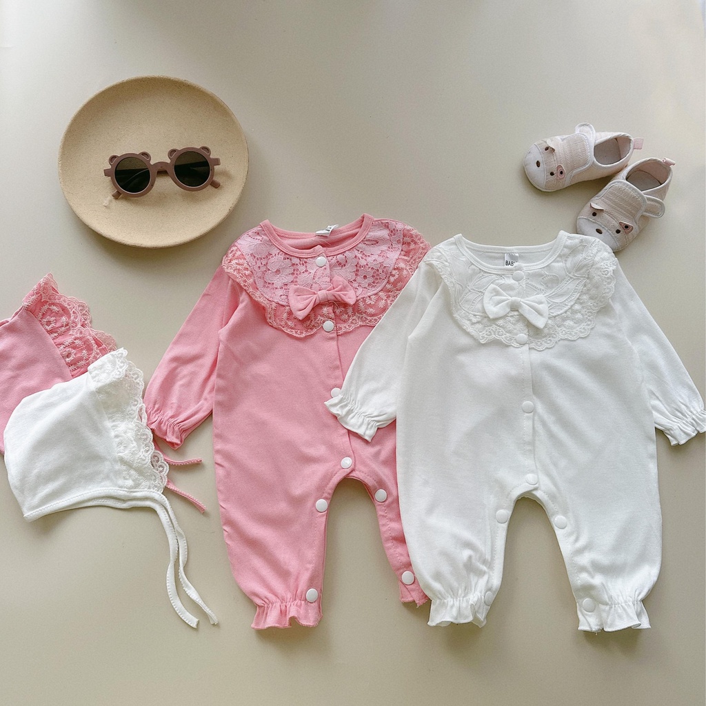 Quần áo trẻ em bộ body dài tay bodysuit áo liền quần bộ đồ liền thân Babyshop88 cho bé trai bé gái M07.04-1