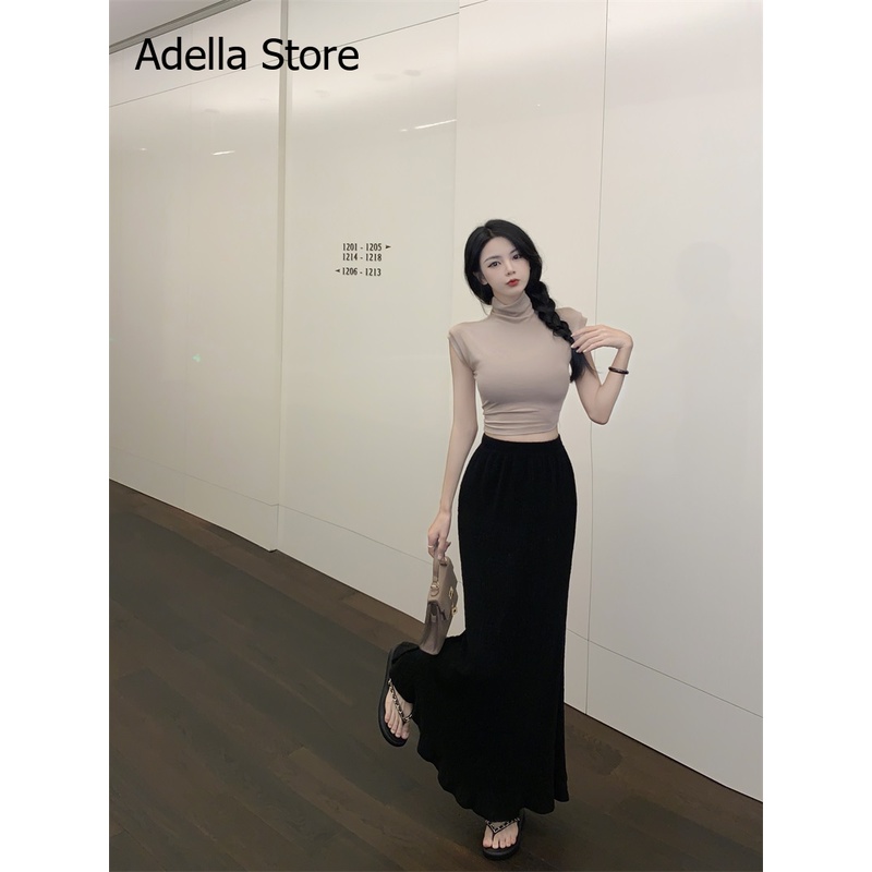 Adella Store váy Chân váy thời trang váy nữ hàng cao cấp tính cách Mẫu ngắn 2023 NEW A93M2G9