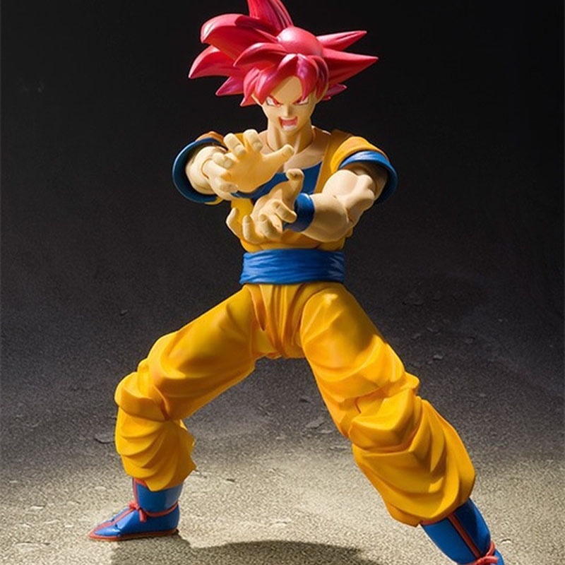 16 cm shf dragon ball saiyan tóc đỏ goku zamasu màu hồng pvc hành động mô hình anime dễ thương beerus trunks hình kawaii đồ chơi quà tặng búp bê