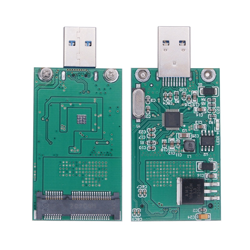 Bộ chuyển đổi USB mSATA Bộ chuyển đổi SSD mSATA Thẻ chuyển đổi mSATA sang USB 3.0 Riser Board 6G Min