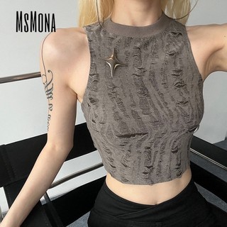 Áo tank top sát nách cổ tròn màu trơn thời trang 2023 quyến rũ cho nữ