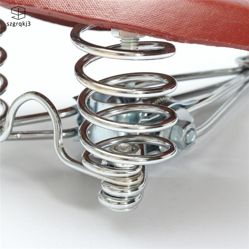 Xe đạp đường trường retro rỗng ghế da yên xe màu nâu