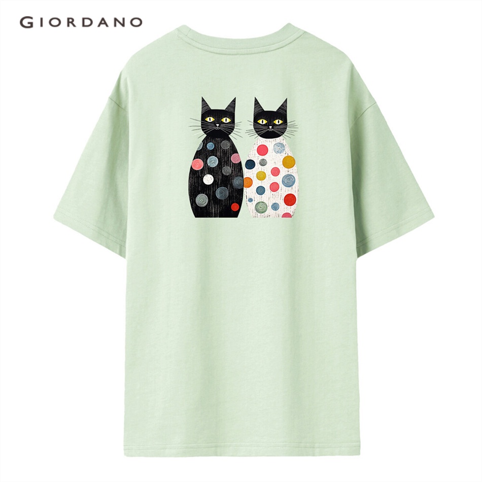 GIORDANO WOMEN Print crewneck short sleeve tee 99393146