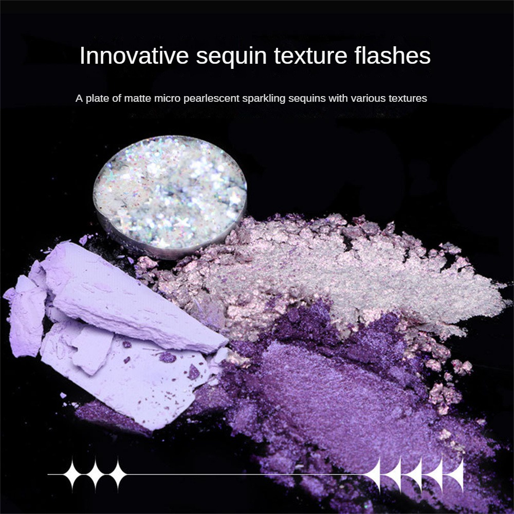 Bảng Phấn Mắt 9 Màu Lì / Nhũ Ngọc Trai / Xanh Lá Retro Lâu Trôi Biya