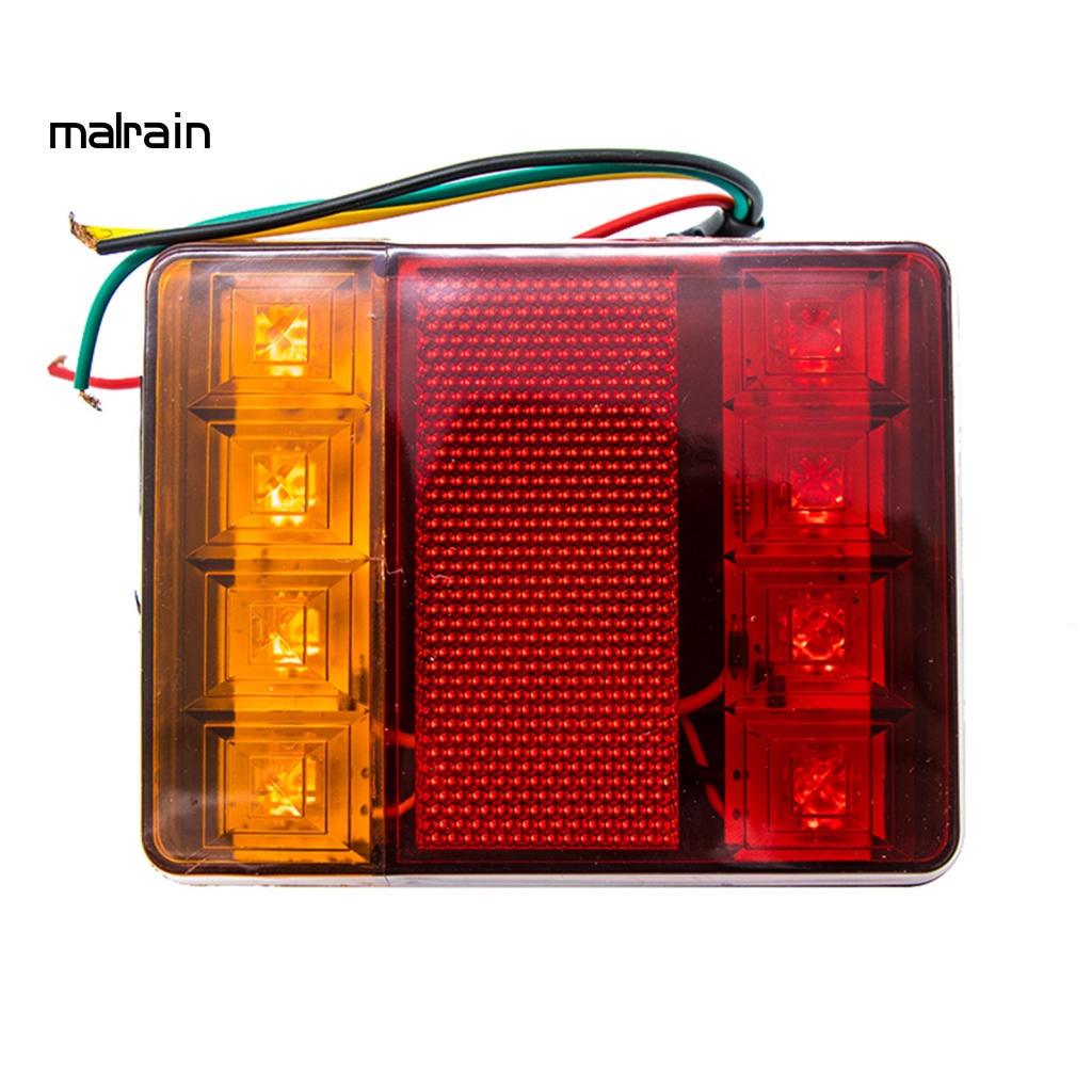 Bộ 2 Đèn Hậu 8 Bóng LED 12 / 24V Chống Nước Cho Xe Trailer Caravans