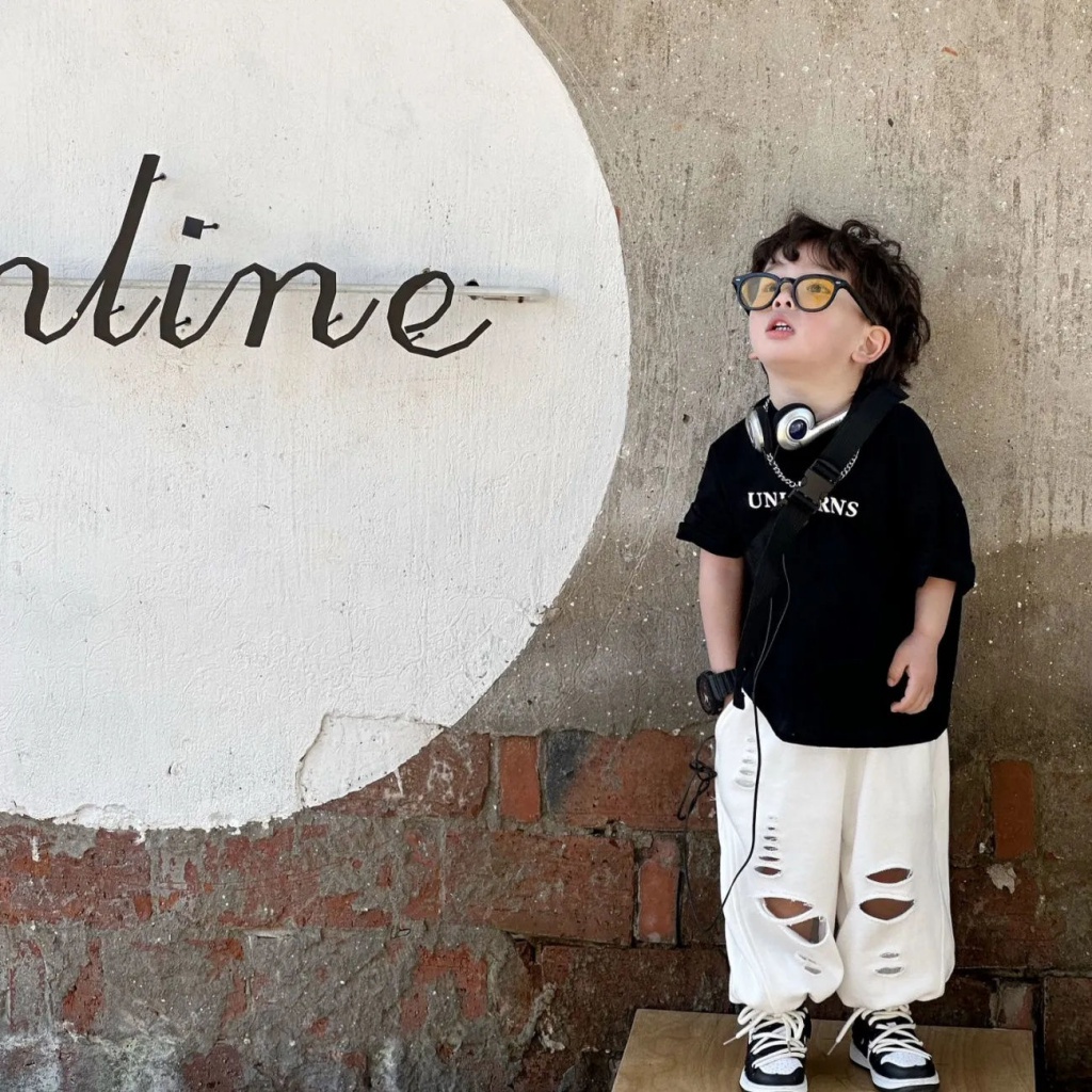 Áo Thun Cotton Trơn Ngắn Tay In Chữ Phong Cách Hàn Quốc Thời Trang Mùa Hè Hàng Mới Dành Cho Bé Trai