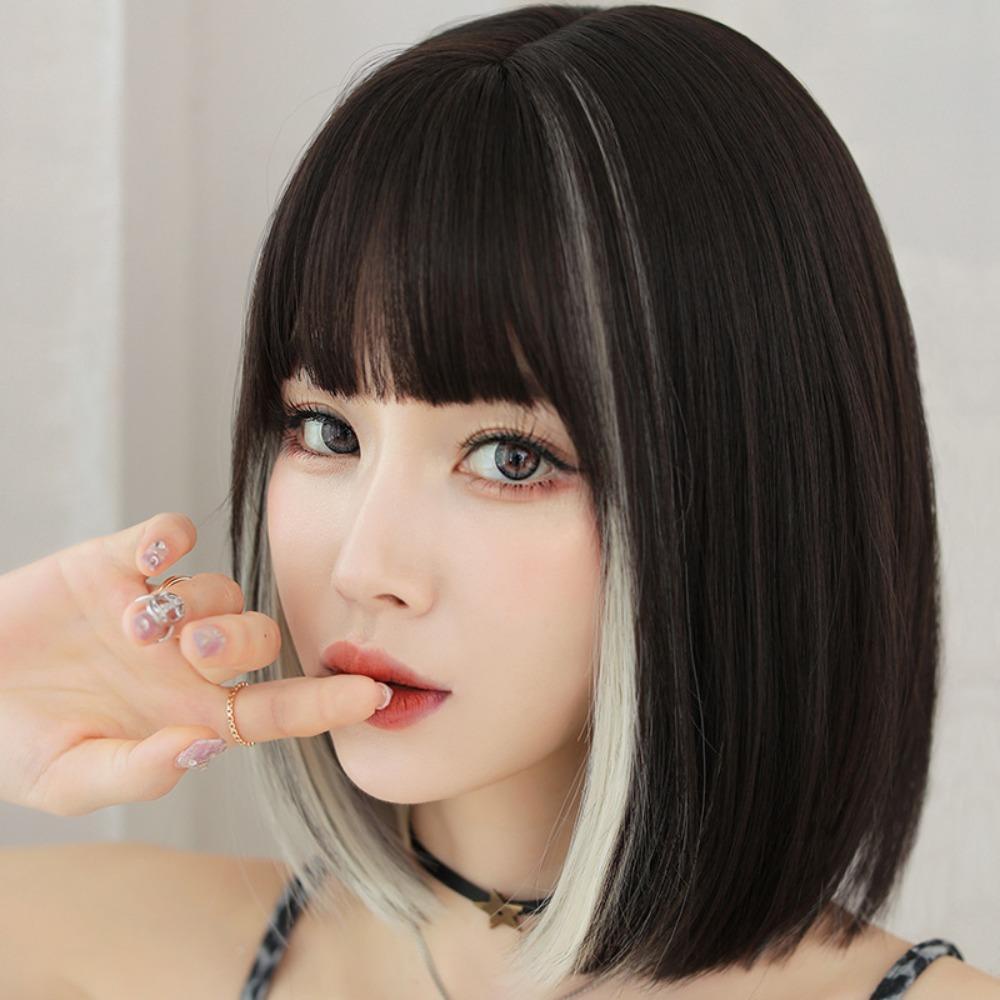 Tóc Giả Ngắn Nhuộm Màu Ombre Vô Hình Cách Nhiệt Cho Nữ