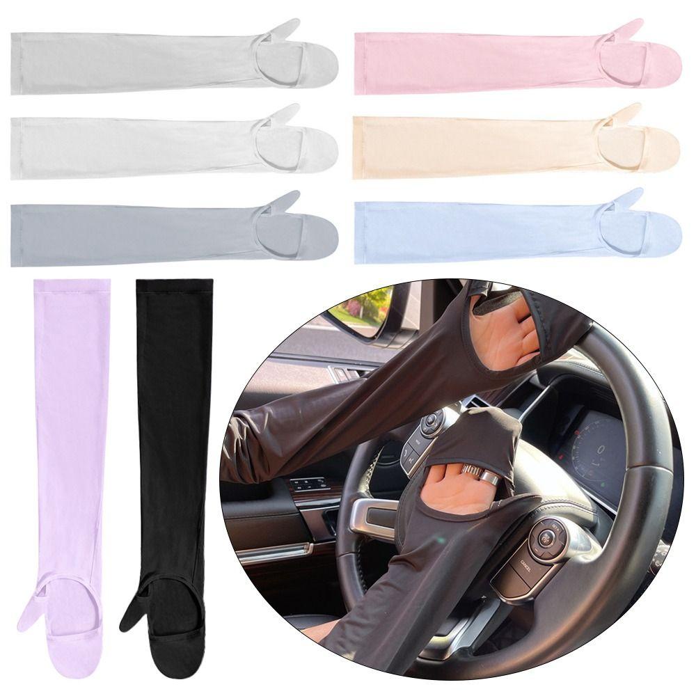 Găng Tay Chống Nắng Mỏng Bảo Vệ Cánh Tay Khi Lái Xe / Chơi Thể Thao Ngoài Trời