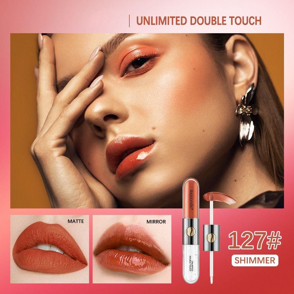 Son Bóng Hai Đầu Dưỡng Ẩm Lâu Trôi Màu Sắc Thời Trang Giúp Môi Căng Mọng