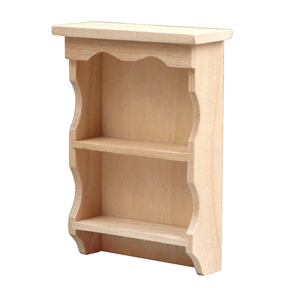 BEBETTERM Bàn Gỗ Mini Trang Trí Nhà Búp Bê Tỉ Lệ 1 / 12