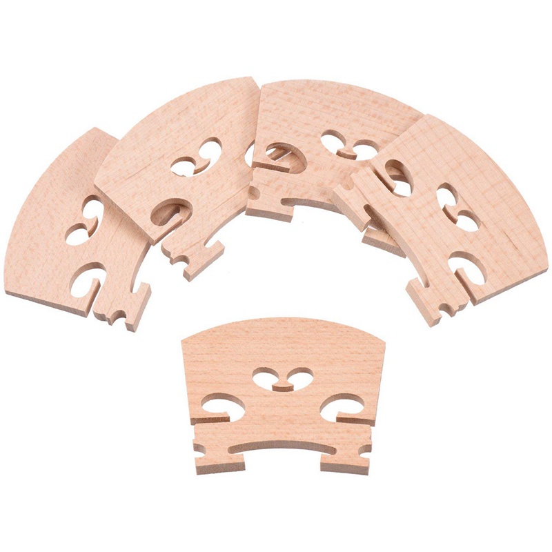 Bộ 5 Cầu Đàn Violin Bằng Gỗ Phong Kích Thước 4 / 4 Đầy Đủ Kích Thước Và 1x Pickup Piezo