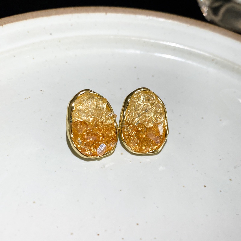 Đôi Khuyên Tai Đính Đá Zircon Phong Cách Hàn Quốc Cao Cấp Dành Cho Nữ