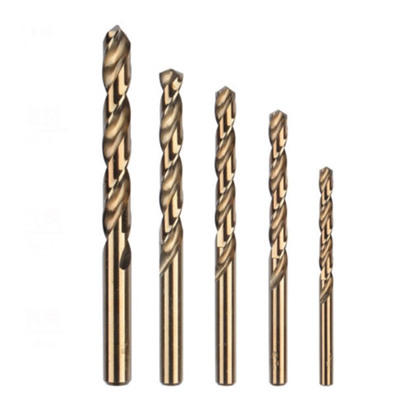 Bộ 5 Mũi Khoan HSS CO M35 1mm 2mm 3mm 4mm 5mm