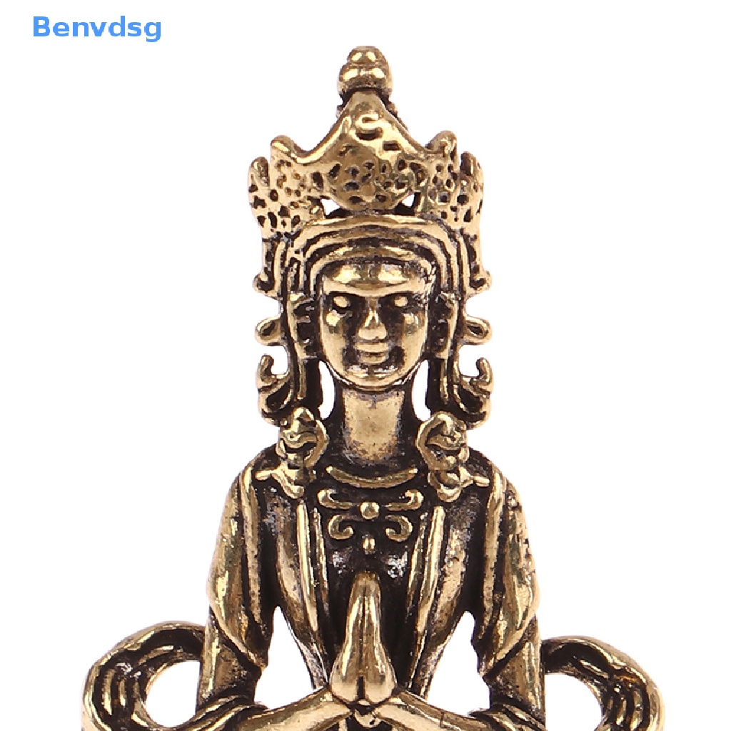 Tượng Phật Bằng Đồng Mini Phong Cách Retro Dùng Trang Trí Phòng Khách