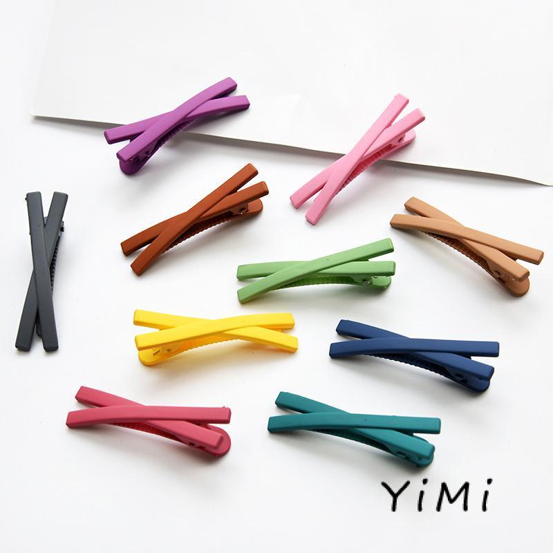 Kẹp Tóc Màu Sắc Kẹo Ngọt Kiểu Dáng Đơn Giản