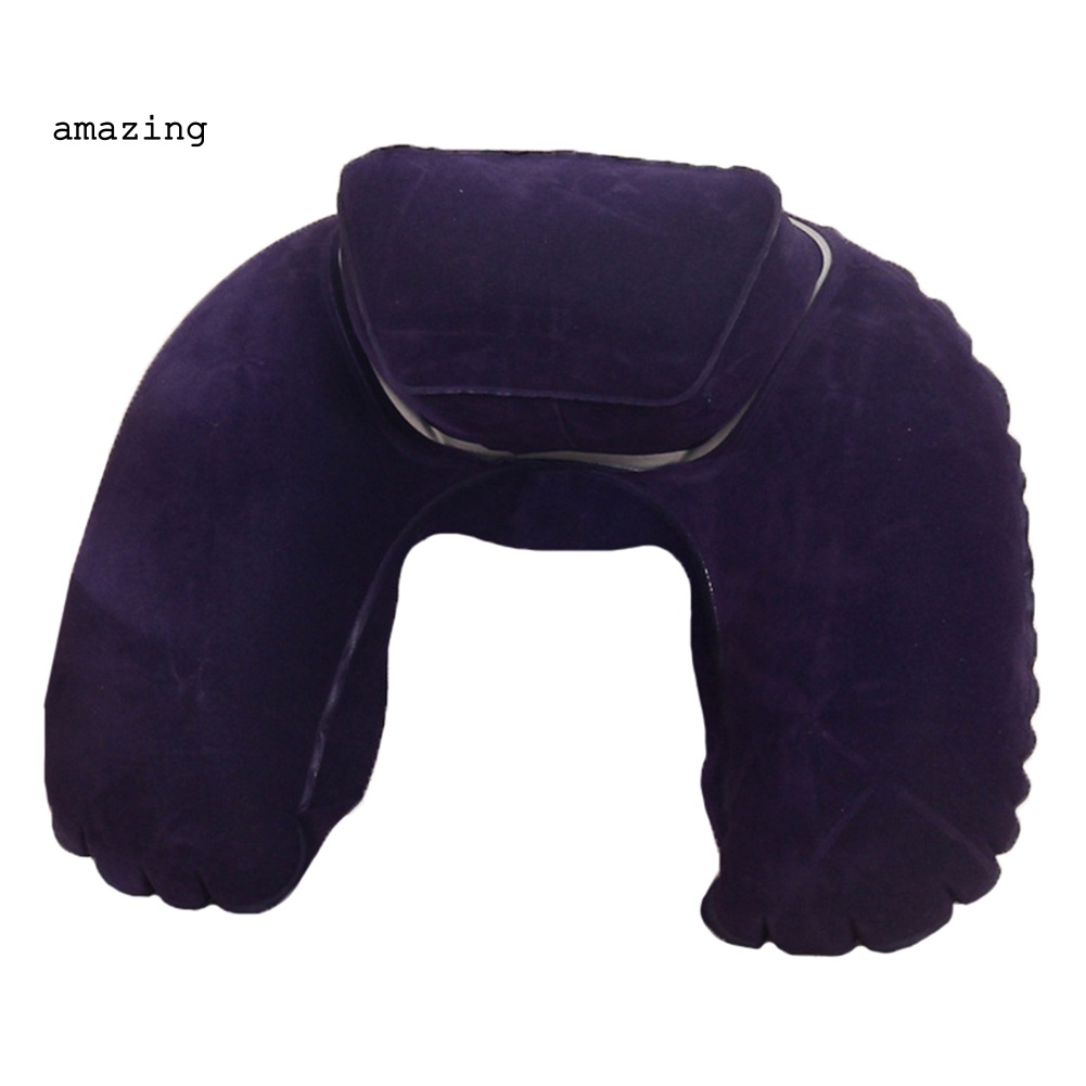 Gối Kê Cổ Bơm Hơi Hình Chữ U Tiện Dụng Khi Đi Du Lịch