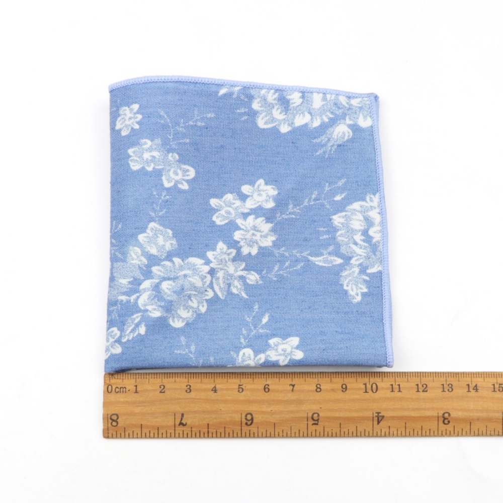 Khăn Tay Cotton Vuông Bỏ Túi In Họa Tiết Hoa Hồng Vintage Cho Nam Hanky