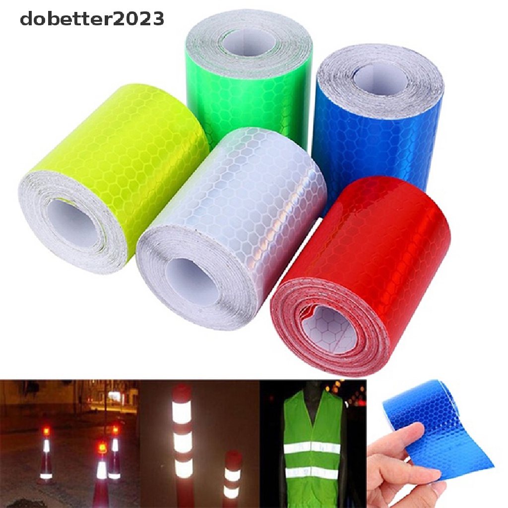Cuộn Băng Keo Phản Quang Tự Dính 1m * 5cm Cảnh Báo An Toàn Cho Xe Hơi / Xe Tải