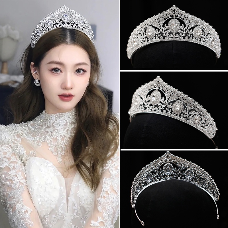 Cài Tóc Hình Vương Miện Đính Đá Thời Trang