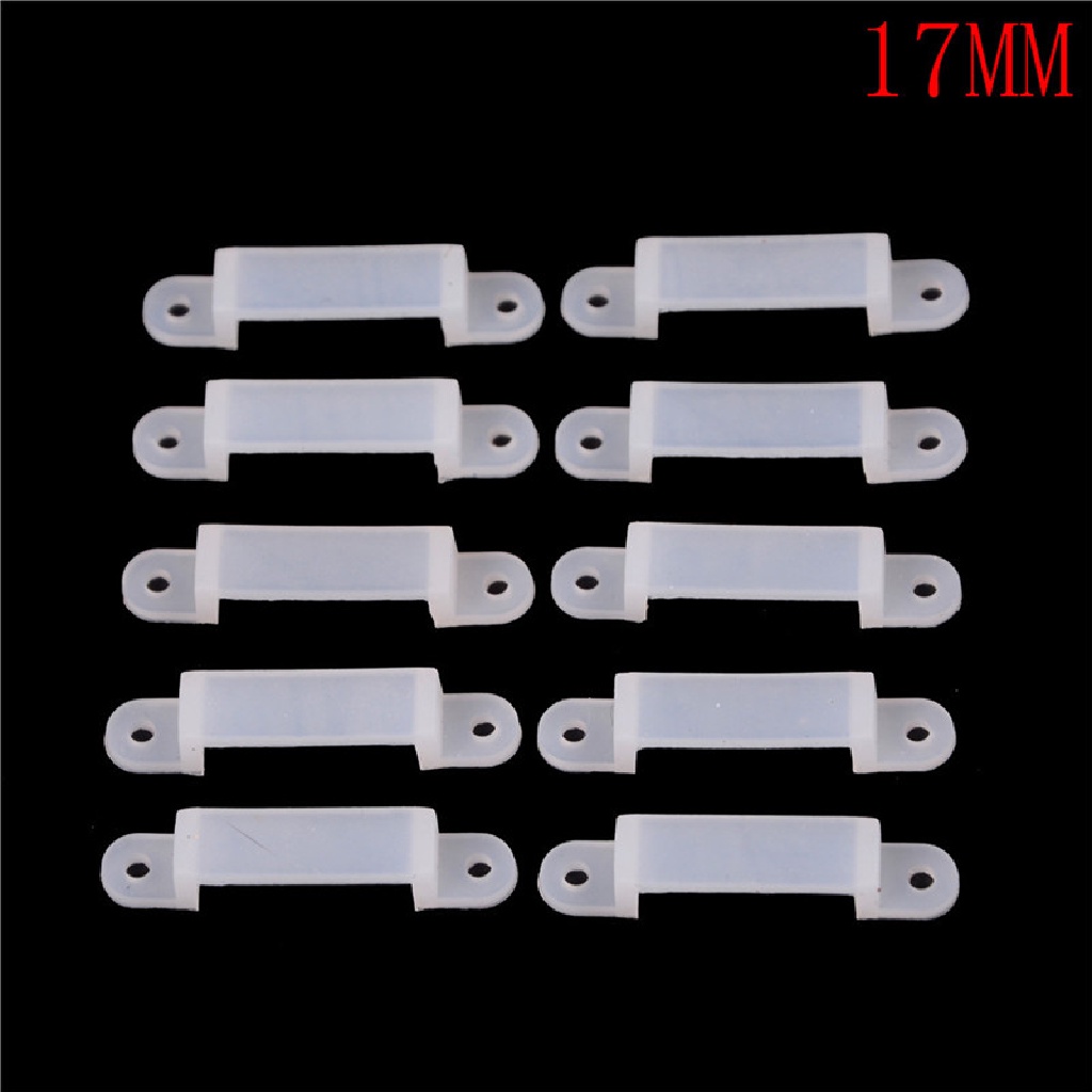 Bộ 10 Kẹp Silicon Cố Định Dải Đèn LED RGB 10 / 14 / 17mm