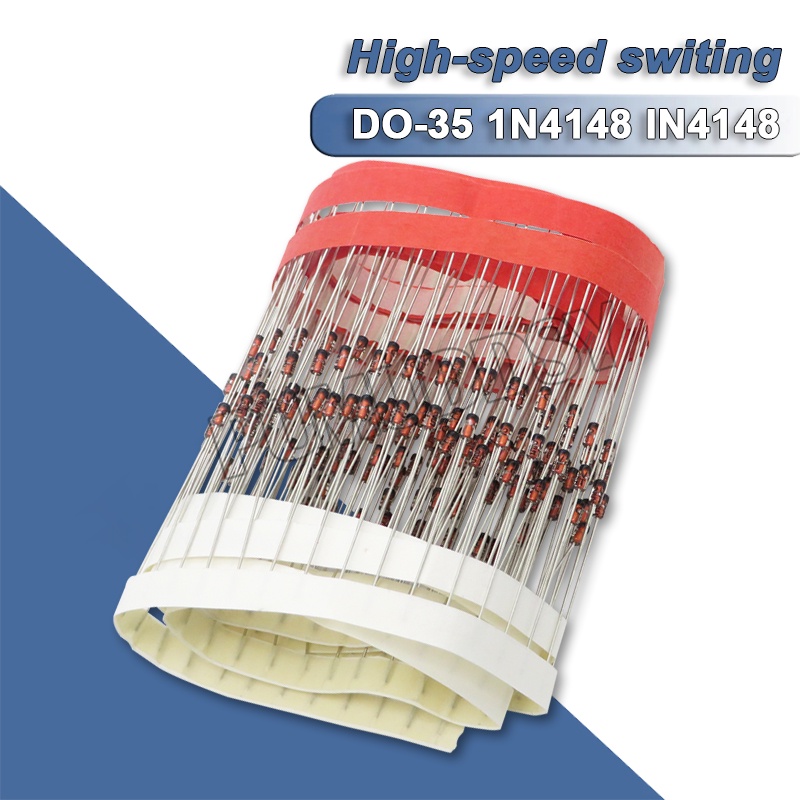 Set 100 Linh Kiện Điện Tử DO-35 1N4148 IN4148 Tốc Độ Cao