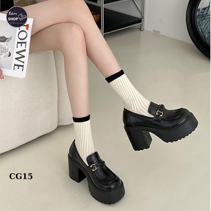 [Hàng Sẵn] [Ảnh Thật] Giày Mary Jane Cao Gót Nữ Đế Dày Cao 10 Phân Hot Trend 2023 Phù Hợp Mọi Phong Cách - CG15