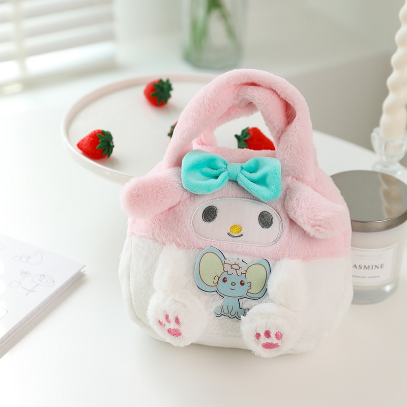 SANRIO Ba Lô Đeo Vai Hình Cinnamoroll Kuromi Nhồi Bông Đáng Yêu Mới Cho Bé Gái