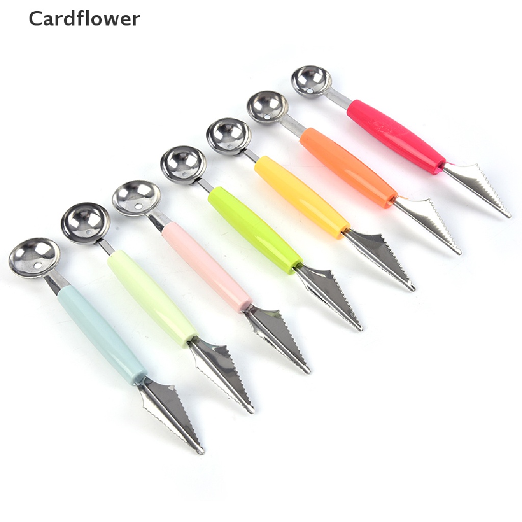 &lt; Cardflower &gt; Muỗng Múc Kem / Dưa Hấu / Trái Cây Điêu Khắc Thủ Công Đa Ứ