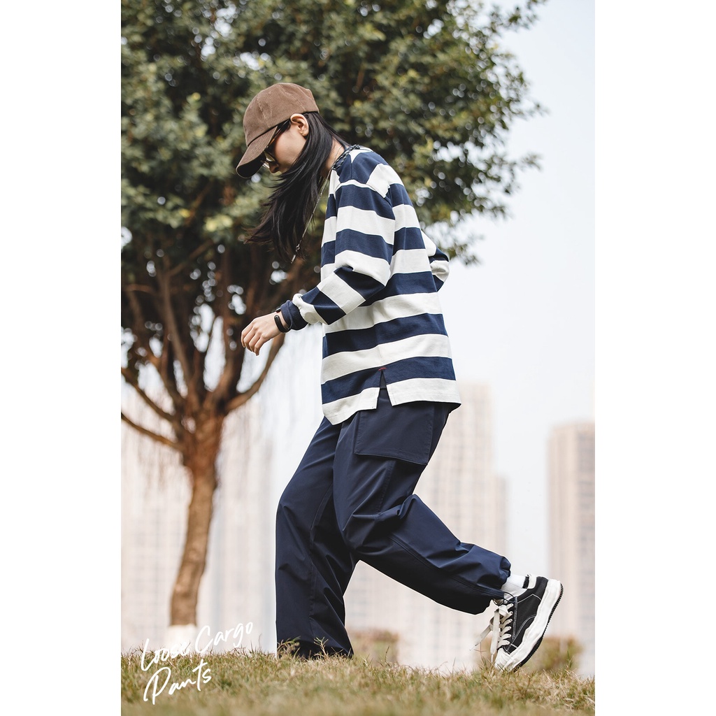Quần MADEN ống rộng phong cách Mỹ hip hop cổ điển thời trang mùa hè 2023 mới trẻ trung dành cho nữ