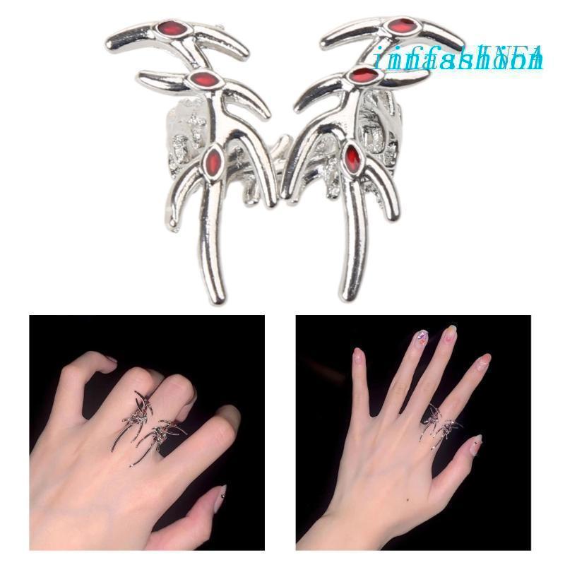 Nhẫn Đính Đá Zircon Có Thể Điều Chỉnh Phong Cách Halloween Cho Nam Nữ