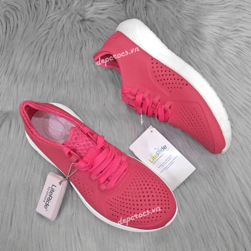 Giày crocs literide pacer nữ buộc dây, giày cross thể thao nữ đi bộ - Crocshouse