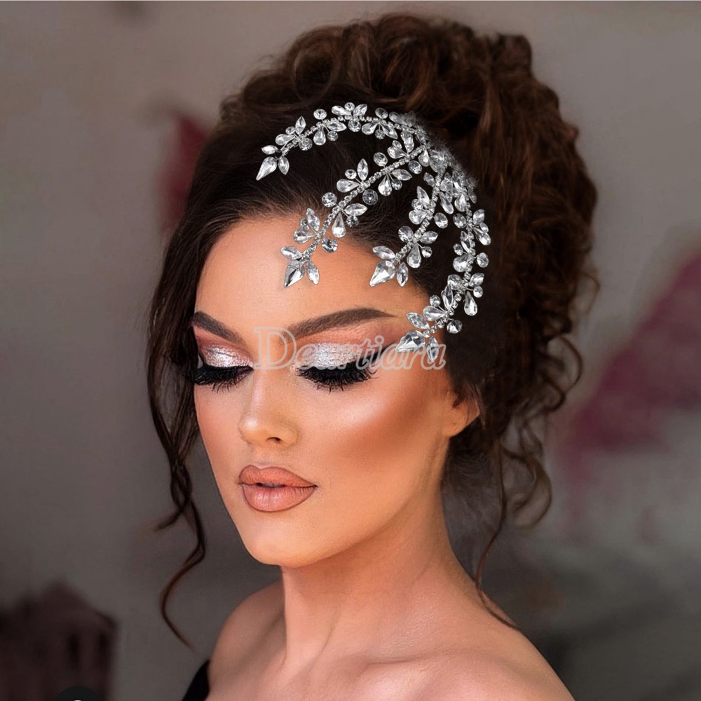 Lược Cài Tóc Đính Kim Cương Giả Sang Trọng Cho Cô Dâu