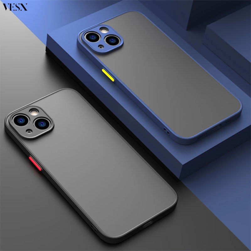 Ốp Điện Thoại Cứng Mềm Mờ Cho iPhone 13 12 Pro Max Mini SE 2020 2022 SE3 4G 5G ip13 ip12 2023