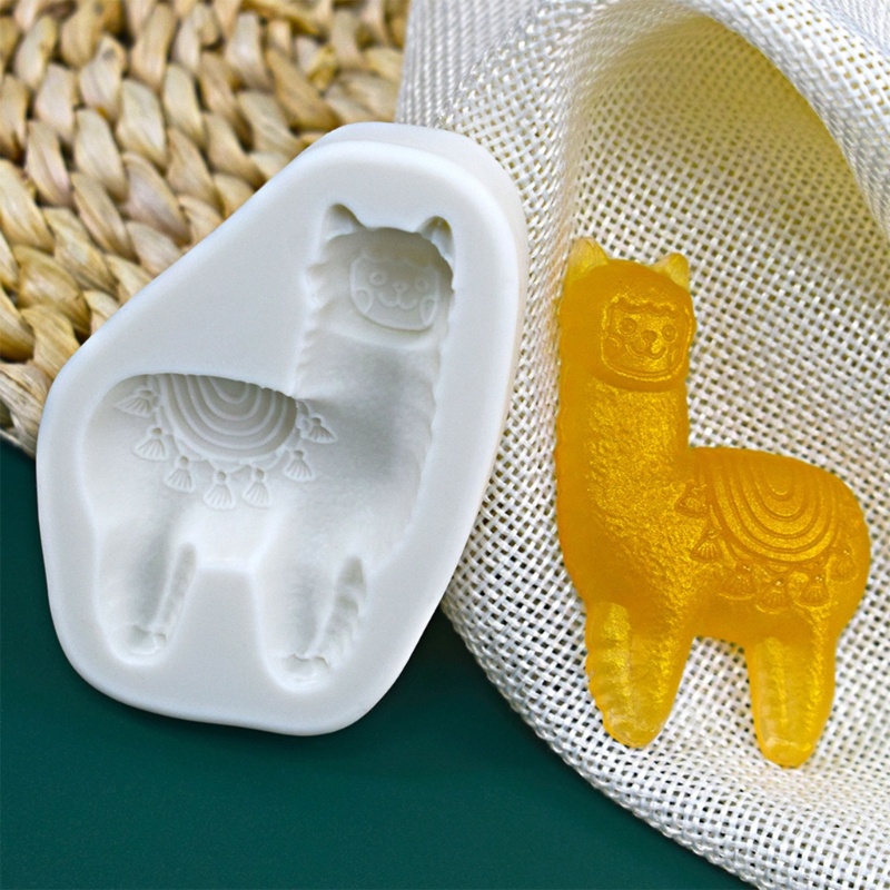 Khuôn Silicone 5 Cái Hình Lạc Đà Alpaca Làm Bánh / Sô Cô La