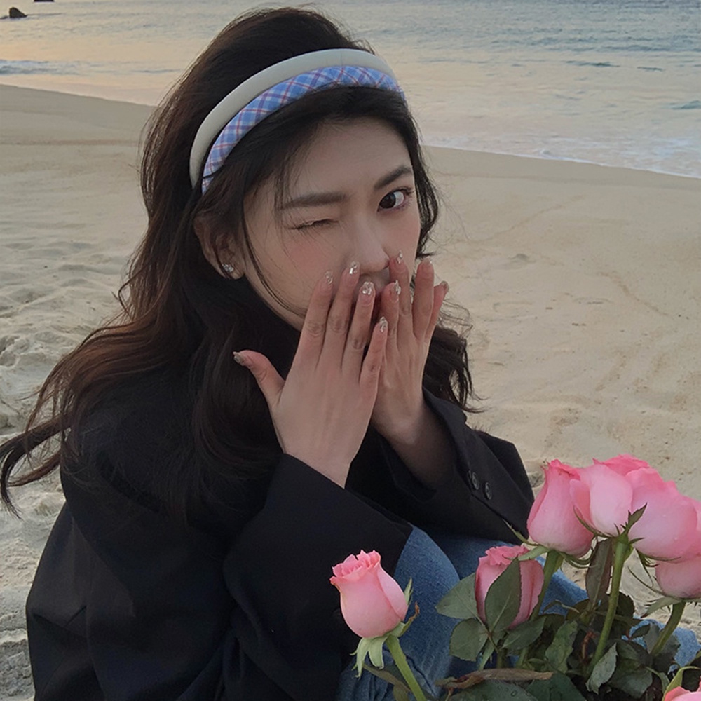 1 Băng Đô Cài Tóc Xốp Cỡ Nhỏ Màu Sắc Ngọt Ngào Phong Cách Cổ Điển Thời Trang Cho Nữ