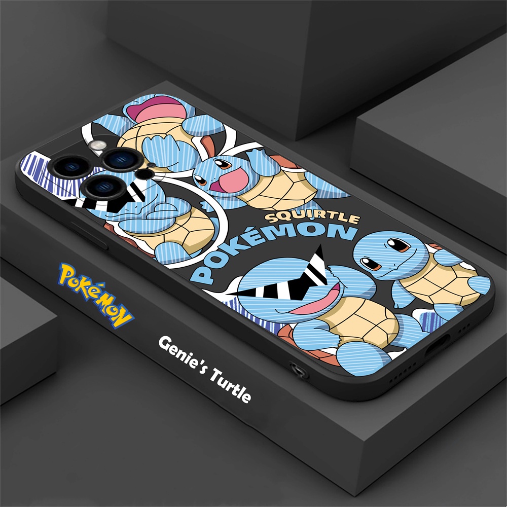 Ốp Điện Thoại Silicone Mềm Pikachu Squirtle Cho iphone 13 Pro MAX 13Pro 13ProMax 12 12ProMax 11 11Pro 11ProMax X XS MAX XR SE 2020 ip6 7 8