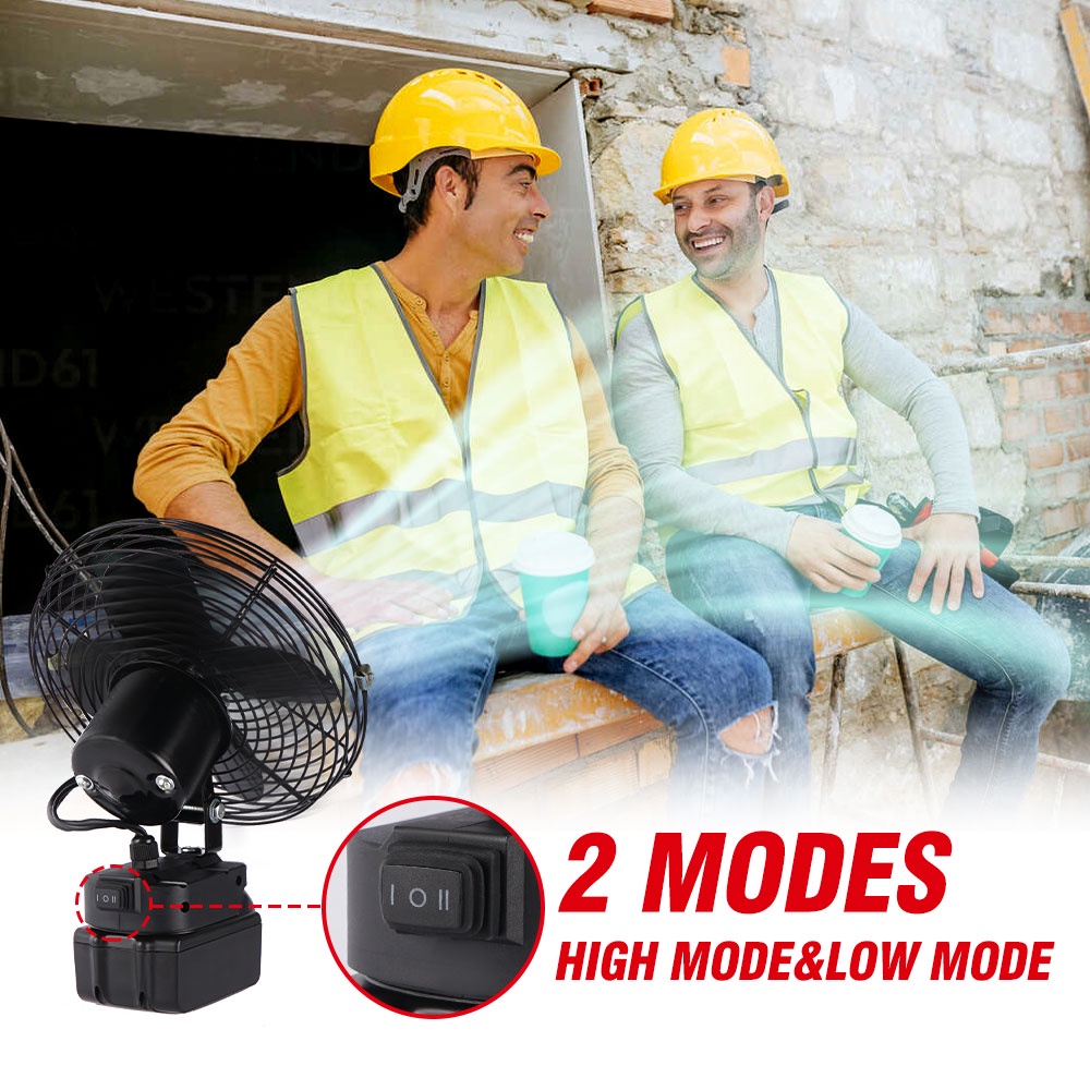 Quạt Mini Cầm Tay Không Dây 200W 10000RPM Sử Dụng Pin 18V