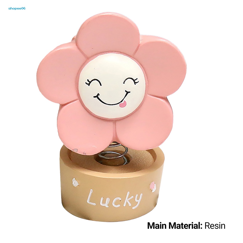 Hoa Hướng Dương Lắc Lư Thân Thiện Với Môi Trường Trang Trí Xe Hơi