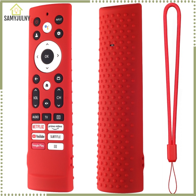 Vỏ Bọc Điều Khiển Từ Xa Bằng Silicon Chống Bụi Kèm Dây Đeo Cho Hisense ERF3V90H 100L5G-DLT100B Tv