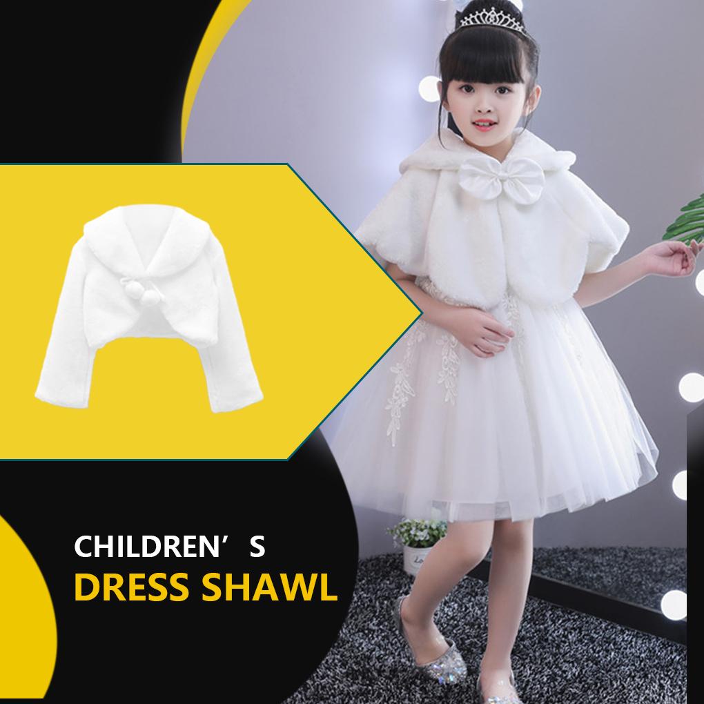 Set 1 / 2 Khăn Choàng Cổ Giữ Ấm Tay Dễ Giặt Thanh Lịch Cho Bé Gái
