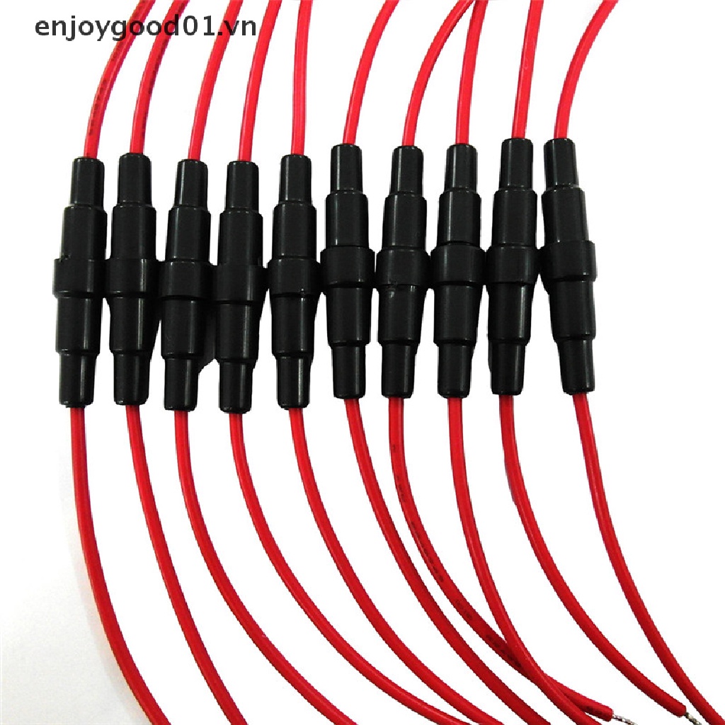 Set 10 Hộp Đựng Cầu Chì 5x20mm Có Dây Cáp Tiện Dụng
