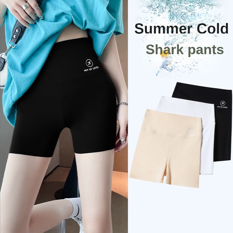 Quần Búp Bê Cá Mập Ba Tấc Bằng Nylon Mỏng Mặc Ngoài Trời Chống Lộ Hàng