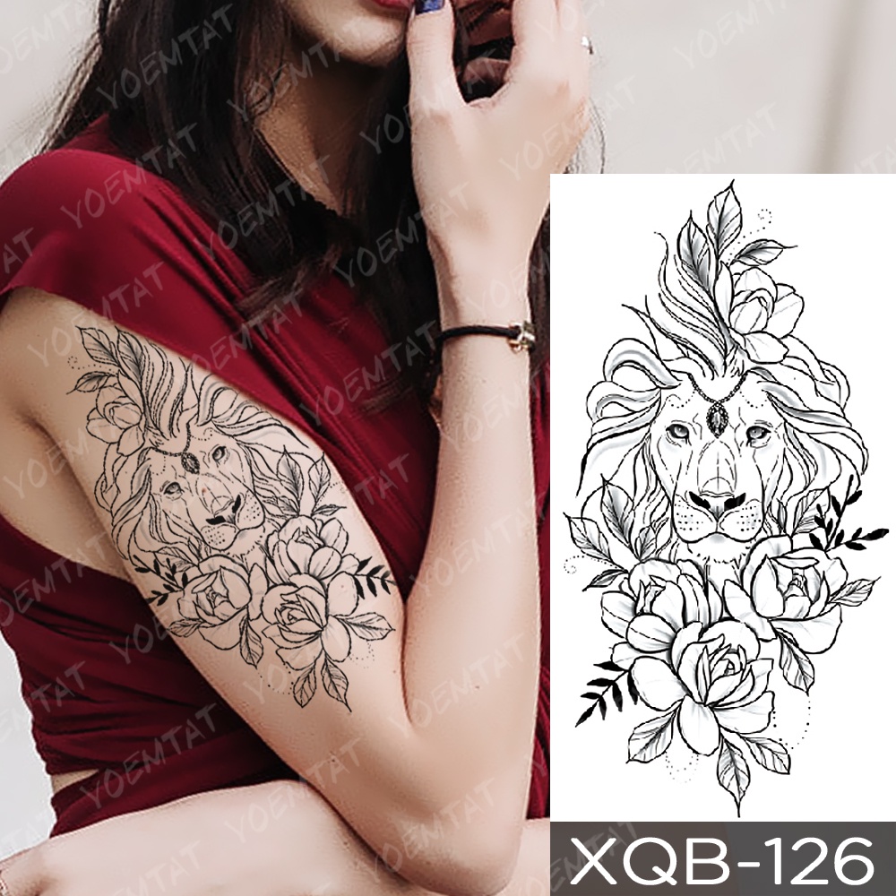 Hình Xăm Dán Tạm Thời Chống Nước Hình Cây Màu Sắc Lấp Lánh Phong Cách Harajuku Nàng Tiên Cá Cho Nam Và Nữ
