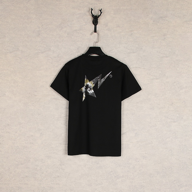 ❤❀   ❤ Mới Áo Thun Tay Ngắn Chất Liệu Cotton Cao Cấp In Họa Tiết BAPE Cá Tính Thời Trang Unisex